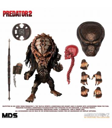 Figura mezco toyz cine predator mds predator 2 deluxe city hunter designer series