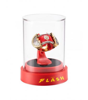 Réplica anillo y exhibidor the noble collection dc comics the flash