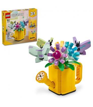 Lego flores en regadera