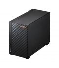 Servidor nas asustor tower 2 bay quad - core 1.7ghz 1gb 2.5gbe x1 usb3.2