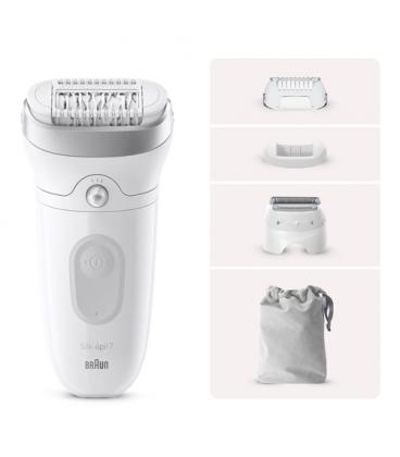 Depiladora Braun Silk Epil Series 7 7-041/ Con Batería/ 5 Accesorios