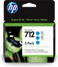 TINTA HP 712 PACK 3 CIAN