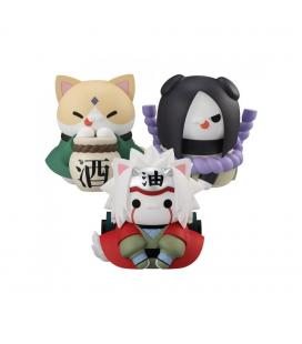 Pack figuras megahouse 3 unidades naruto megacat nyanto! gift incluido