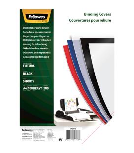 Portadas de Polipropileno Fellowes 5476603/ A4/ 300 Micras/ 100 unidades/ Negras