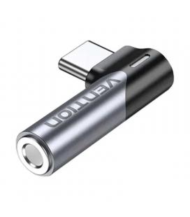 Adaptador audio vention bgwh0/ jack 3.5 hembra - usb tipo-c macho/ gris