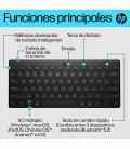 Teclado Compacto Inalámbrico por Bluetooth HP 350/ Negro