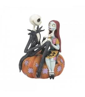Figuera enesco disney pesadilla antes de navidad jack y sally en calabaza