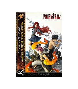 Figura prime 1 studio fairy tail estatua natsu gray erza happy deluxe version