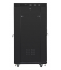 ARMARIO LANBERG RACK 19" 27U 600X800 FLAT PACK PUERTA MESH NEGRO CON LCD