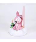 Figura iluminada enesco disney stitch y angel