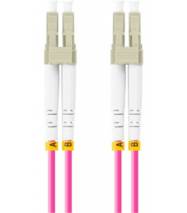 CABLE FIBRA OPTICA LANBERG 0.5 M MULTI LC/UPC-LC/UPC DUPLEX OM4 50/125 LSZH VI