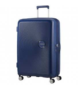 Maleta grande american tourister soundbox spinner 77cm/ 77x51.5x29.5cm/ 4 ruedas/ azul marino