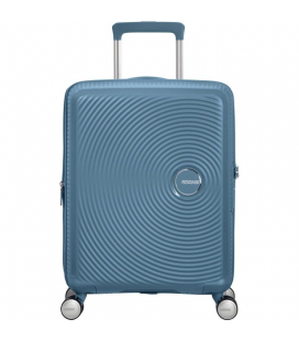 Maleta de cabina american tourister soundbox spinner 55cm/ 55x40x20cm/ 4 ruedas/ azul piedra