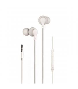 Auriculares intrauditivos daewoo dw2014/ con micrófono/ jack 3.5/ blancos