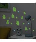 Vinilo decorativo paladone peppa pig brilla en la oscuridad