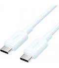 Cable usb 2.0 tipo-c 3a vention trcsf/ usb tipo-c macho - usb tipo-c macho/ hasta 60w/ 480mbps/ 1m/ azul