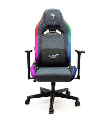Silla gaming woxter stinger station elite/ luces led/ azul y rosa