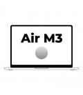 Apple macbook air 13,6'/ m3 8-core cpu/ 16gb/ 512gb ssd/ 10-core gpu/ plata