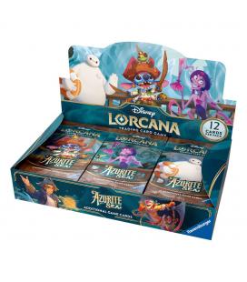 Juego de cartas disney lorcana tcg azurite sea caja de sobres expositor 24 unidades inglés