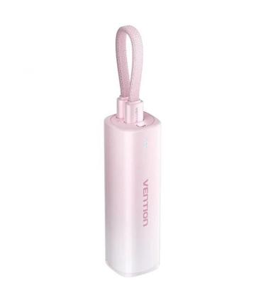 Powerbank 5000mah vention fhwr0/ 20w/ rosa