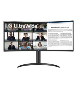 Monitor Profesional Ultrapanorámico Curvo LG 34WR55QK-B 34"/ WQHD/ Regulable en altura/ Negro