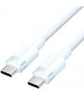 Cable usb 2.0 tipo-c 3a vention trdsh/ usb tipo-c macho - usb tipo-c macho/ hasta 60w/ 480mbps/ 2m/ azul