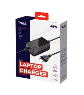 Cargador de Portátil Universal Trust Primo 21904/ 45W/ Automático/ 6 Conectores/ Voltaje 18-20V