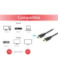 Equip 119256 cable DisplayPort 10 m Negro