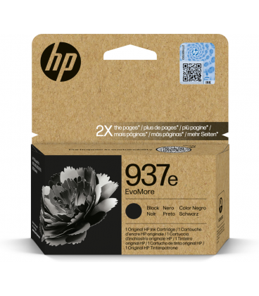 Hp Cartucho De Tinta Original Evomore 937e Negro
