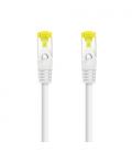 Nanocable Cable de red latiguillo RJ45 LSZH Cat.6A SFTP AWG26, Blanco, 0.5m