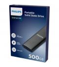Disco duro externo ssd philips fm50ss030p 500gb m.2 usb tipo c