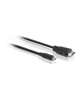 Cable HDMI A Micro USB Philips 1.5M Macho-Macho Negro