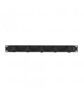 Organizador de cables lanberg 5 anillos 19 pulgadas negro
