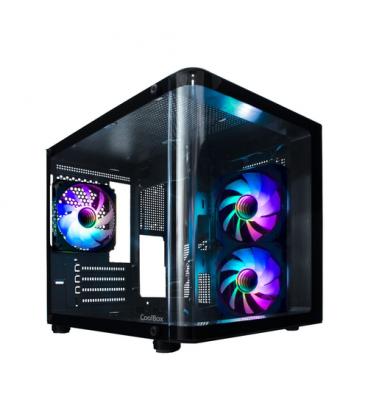 COOLBOX CHASIS MATX GM100 CRISTAL 3XVENT.ARGB
