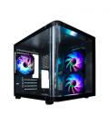 COOLBOX CHASIS MATX GM100 CRISTAL 3XVENT.ARGB
