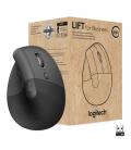 Ratón Ergonómico Inalámbrico por Bluetooth/ 2.4GHz Logitech Lift Vertical Ergonomic Mouse Business/ Hasta 4000 DPI/ Grafito