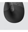 Ratón Ergonómico Inalámbrico por Bluetooth/ 2.4GHz Logitech Lift Vertical Ergonomic Mouse Business/ Hasta 4000 DPI/ Grafito