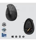 Ratón Ergonómico Inalámbrico por Bluetooth/ 2.4GHz Logitech Lift Vertical Ergonomic Mouse Business/ Hasta 4000 DPI/ Grafito