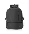 Mochila Aisens ASBG-BP086-BK para Portátiles hasta 15.6"/ Impermeable/ Negro