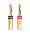 Adaptador/ conector banana vention bfdj0-2/ cable de audio hembra - banana macho/ 2 uds/ dorado