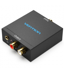Convertidor de audio vention bdfb0/ entrada toslink y rca/ salida 2x rca