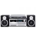 TREVI TT 1072 Dab - Sistema Tocadiscos Estéreo Bluetooth con Receptor Digital Dab/Dab+, Función Encoding, MP3, CD, USB, Aux, SD