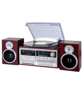Trevi TT 1072 Dab - Sistema de Tocadiscos estéreo Bluetooth con Receptor Digital Dab/Dab+
