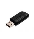 Memoria usb 2.0 verbatim pinstripe 8gb negro