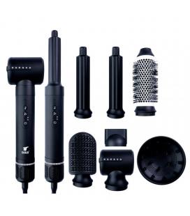 Secador de pelo thulos 7 en 1 th - by25 color negro 1400w