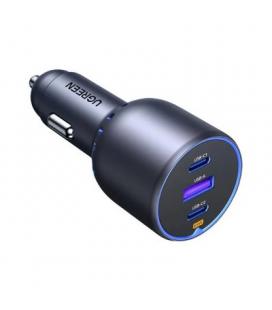 CARGADOR COCHE UGREEN 75W 2XUSB-C PD+USB-A
