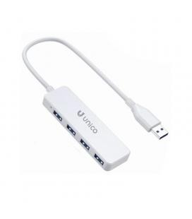 ADAPTADOR UNICO USB-A A 4 USB-A WHITE