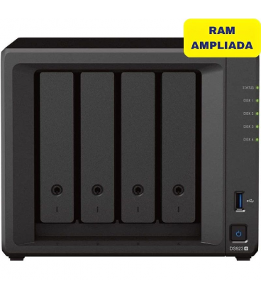 Nas synology diskstation ds923+/ 4 bahías 3.5'- 2.5'/ 8gb ddr4/ formato torre