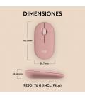 Logitech Pebble 2 M350s ratón Viajes Ambidextro RF Wireless + Bluetooth Óptico 4000 DPI