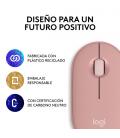 Logitech Pebble 2 M350s ratón Viajes Ambidextro RF Wireless + Bluetooth Óptico 4000 DPI